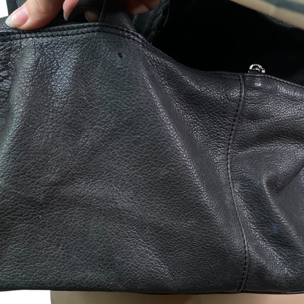 Free People Black Leather Roll-Top Backpack - Picture 13 of 16
